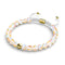 Champagne Supernova | Or | Bracelet de perles en macramé de verre Galaxy